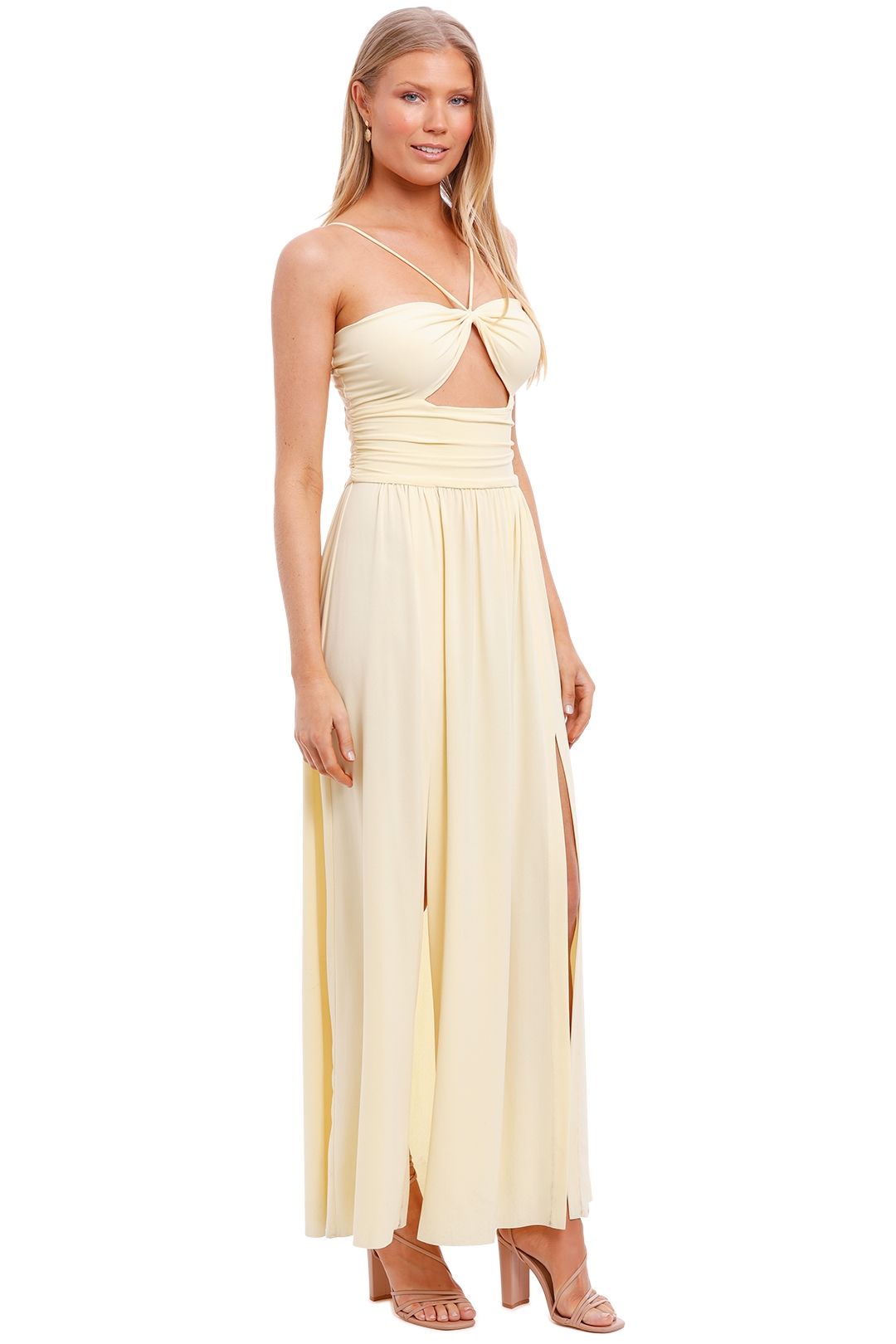Hire Isla Halter Dress Butter | Bec and ...